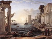 Lorrain, Claude - Seaport with the Embarkation of the Queen of Sheba